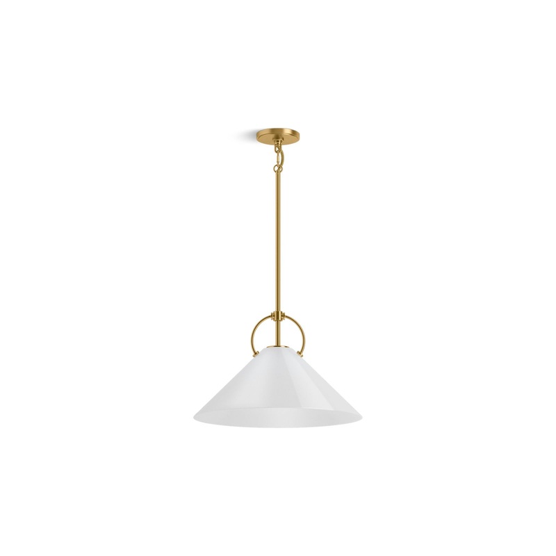 KOHLER K-32261-PE01-2GL Kernen By Studio Mcgee 18" Pendant In Brushed Moderne Brass