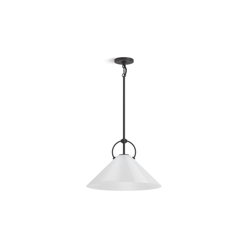 KOHLER K-32261-PE01-BLL Kernen By Studio Mcgee 18" Pendant In Matte Black