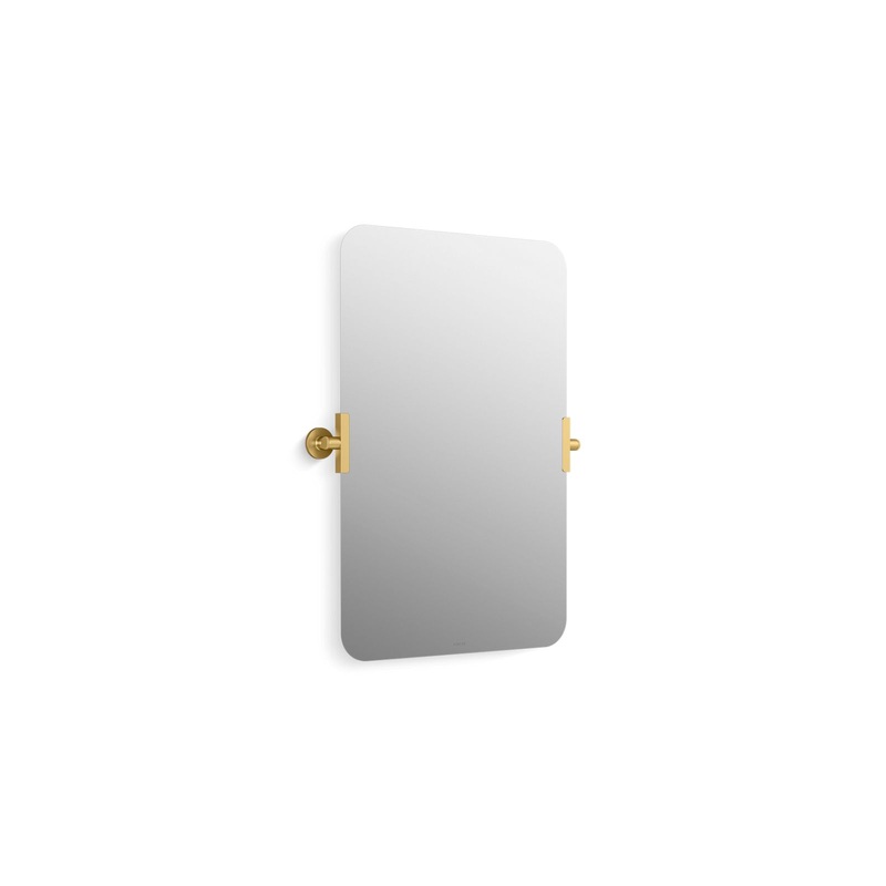 KOHLER K-34969-2MB Castia By Studio Mcgee 20" X 30" Rectangular Mirror In Vibrant Brushed Moderne Brass