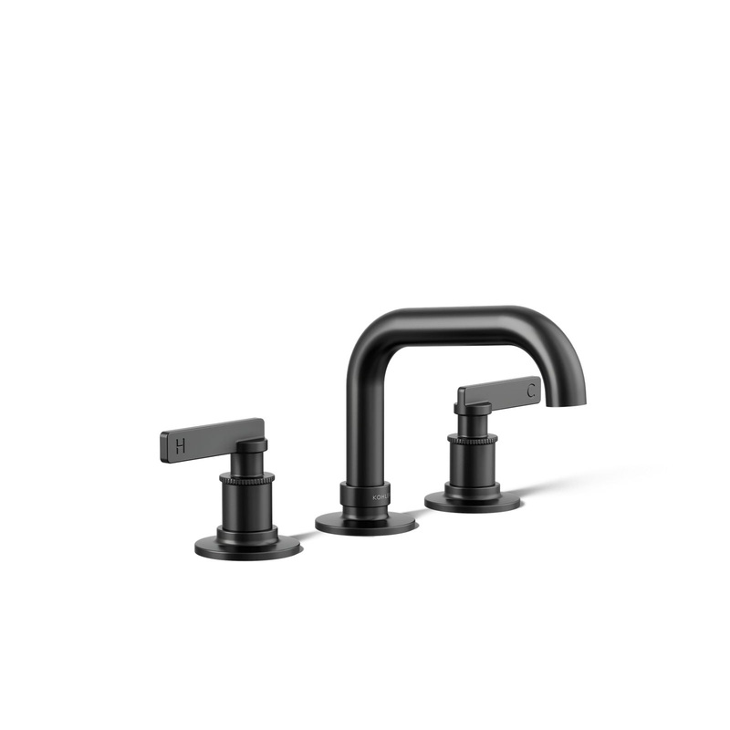 KOHLER K-35908-4K-BL Castia By Studio Mcgee Widespread Bathroom Sink Faucet, 1.0 Gpm In Matte Black