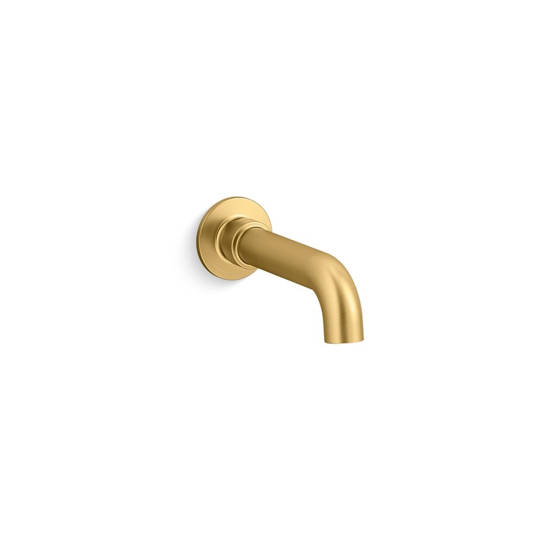 KOHLER K-35922-2MB Castia By Studio Mcgee Wall-Mount Bath Spout In Vibrant Brushed Moderne Brass