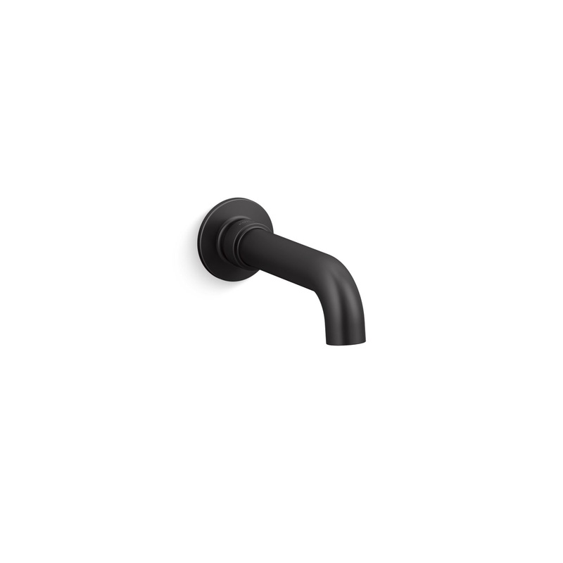 KOHLER K-35922-BL Castia By Studio Mcgee Wall-Mount Bath Spout In Matte Black