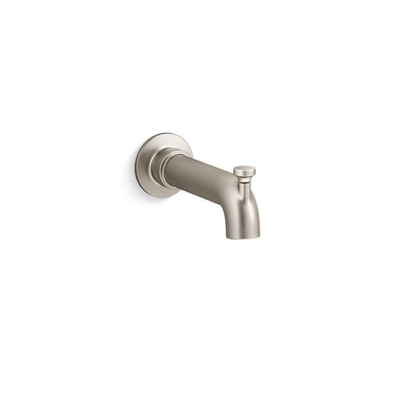 KOHLER K-35923-BN Castia By Studio Mcgee Wall-Mount Bath Spout With Diverter In Vibrant Brushed Nickel