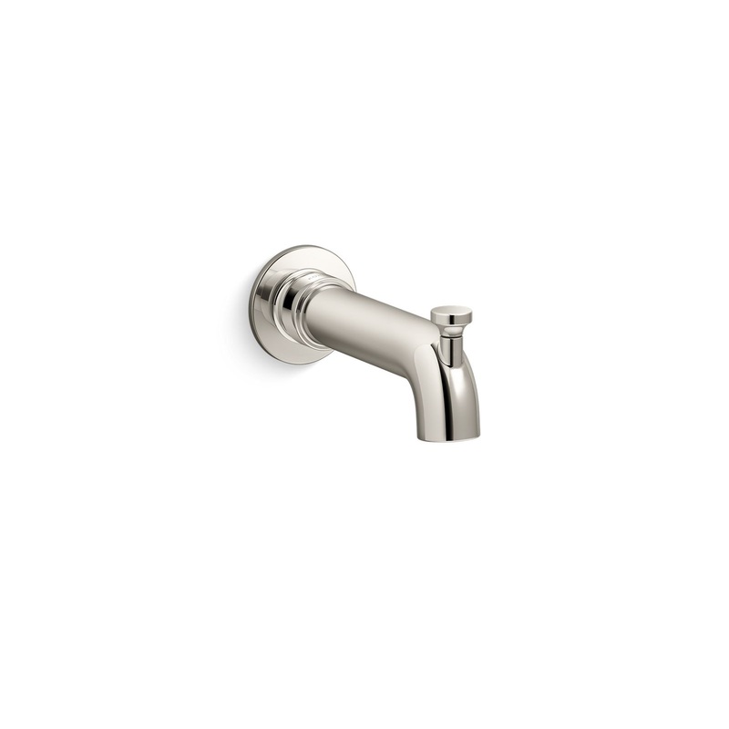 KOHLER K-35923-SN Castia By Studio Mcgee Wall-Mount Bath Spout With Diverter In Vibrant Polished Nickel