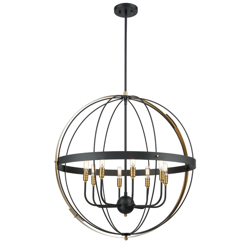 ELK SHOWROOM 15287/8 Caldwell 32'' Wide 8-Light Chandelier - Matte Black