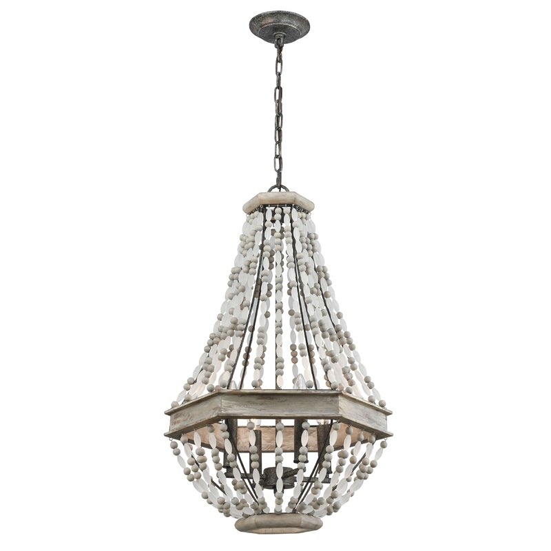 ELK SHOWROOM 33193/4 Summerton 18'' Wide 4-Light Chandelier - Washed Gray