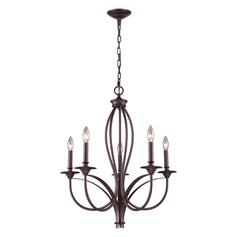 ELK SHOWROOM 61032-5 Medford 26'' Wide 5-Light Chandelier - Oiled Bronze