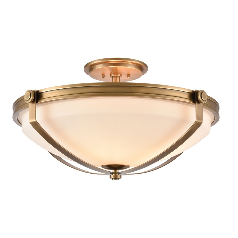 ELK SHOWROOM 89116/4 Connelly 23'' Wide 4-Light Semi Flush Mount - Natural