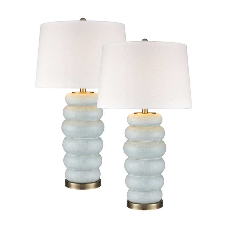 ELK STUDIO S0019-10376/S2 Barden 30'' High 1-Light Table Lamp - Set of 2 Light Green