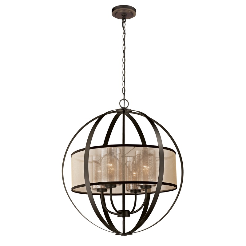 ELK SHOWROOM 57029/4 Diffusion 24'' Wide 4-Light Chandelier - Oil Rubbed Bronze
