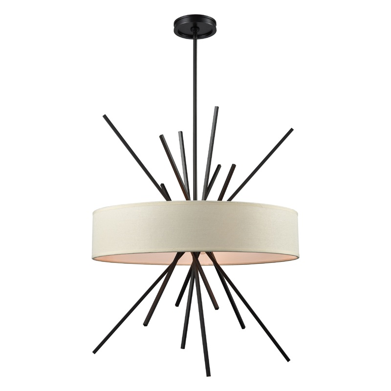ELK SHOWROOM 66914/5 Xenia 25'' Wide 5-Light Chandelier - Oil Rubbed Bronze
