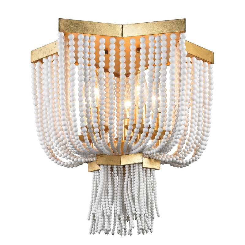 ELK SIGNATURE 1142-009 Chaumont 16'' Wide 5-Light Flush Mount - Antique Gold Leaf