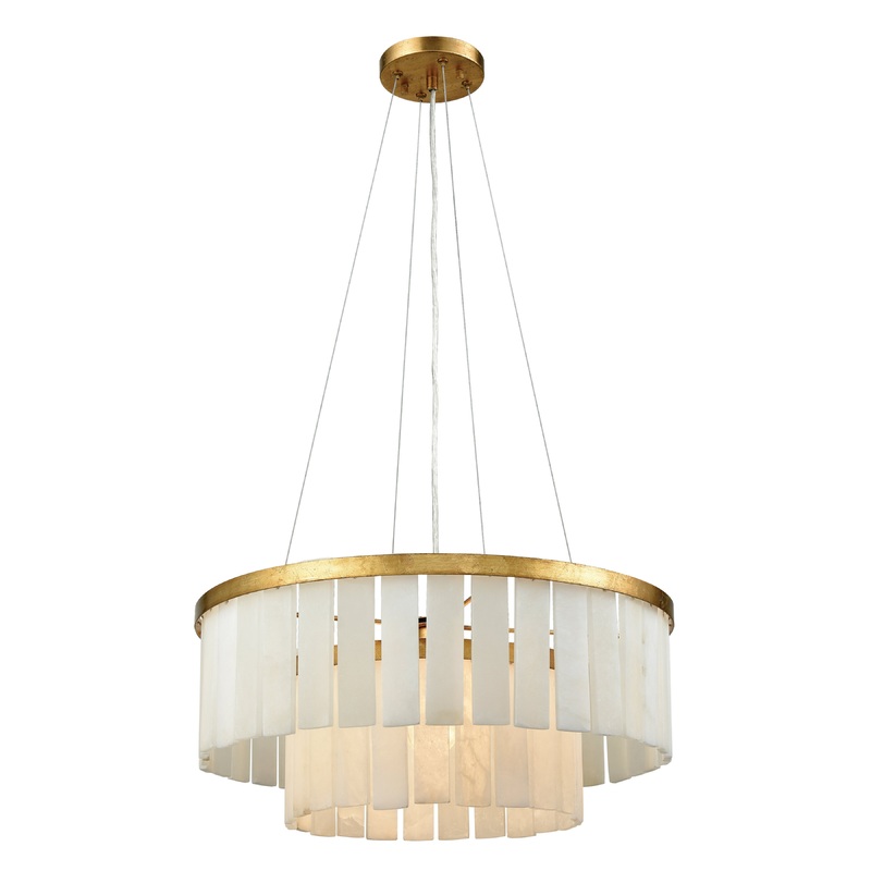 ELK SIGNATURE 1142-013 Orchestra 20'' Wide 1-Light Chandelier - Gold Leaf