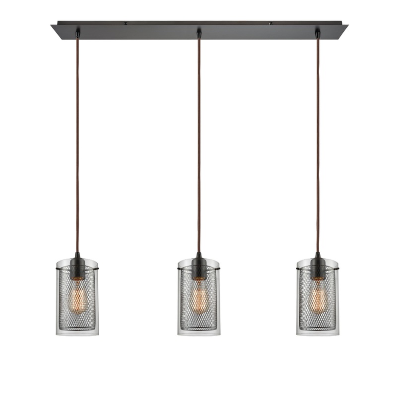 ELK SHOWROOM 10448/3LP Brant 36'' Wide 3-Light Pendant - Oil Rubbed Bronze