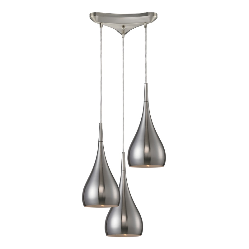 ELK SHOWROOM 31341/3SN Lindsey 10'' Wide 3-Light Pendant - Satin Nickel