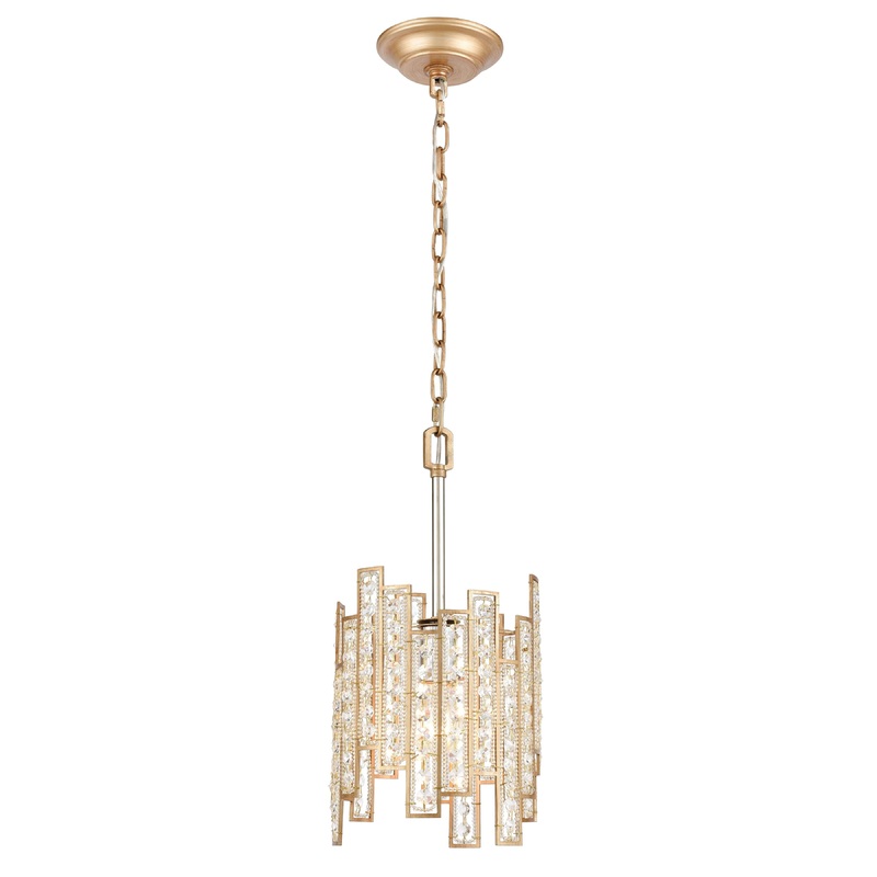 ELK SHOWROOM 12132/1 Equilibrium 8'' Wide 1-Light Mini Pendant - Matte Gold
