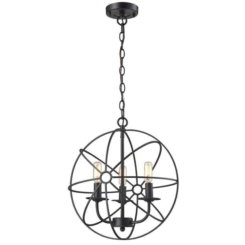 ELK SHOWROOM 14243/3 Yardley 16'' Wide 3-Light Chandelier - Oil Rubbed Bronze