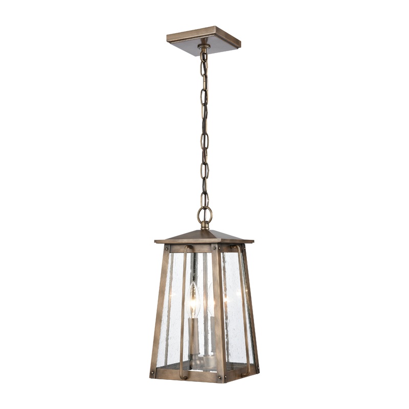 ELK SHOWROOM 83415/2 Kirkdale 9'' Wide 2-Light Outdoor Pendant - Vintage Brass