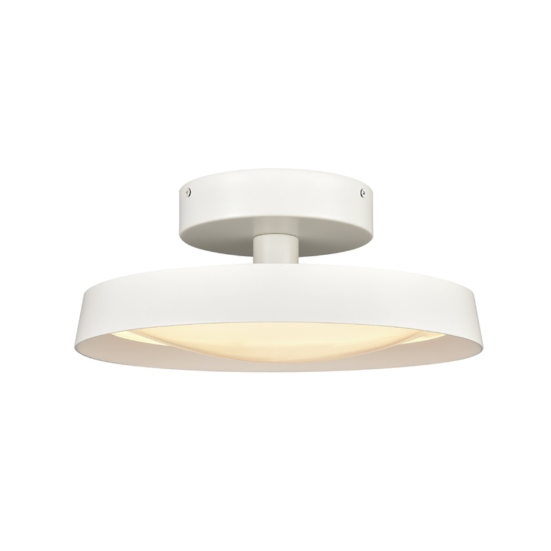 ELK SHOWROOM 85065/LED Nancy 13.75'' Wide LED Semi Flush Mount - Matte White