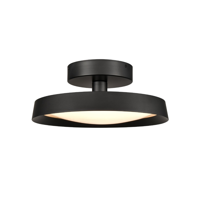 ELK SHOWROOM 85075/LED Nancy 13.75'' Wide LED Semi Flush Mount - Matte Black