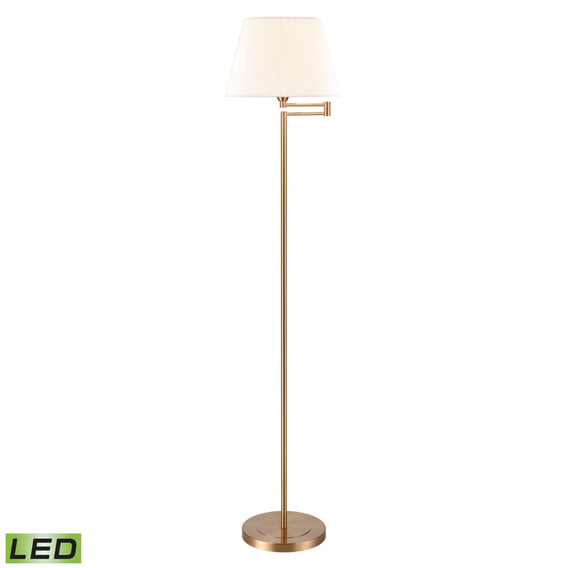 ELK STUDIO S0019-9606-LED Scope 65'' High 1-Light Floor Lamp - Aged Brass - Includes LED Bulb