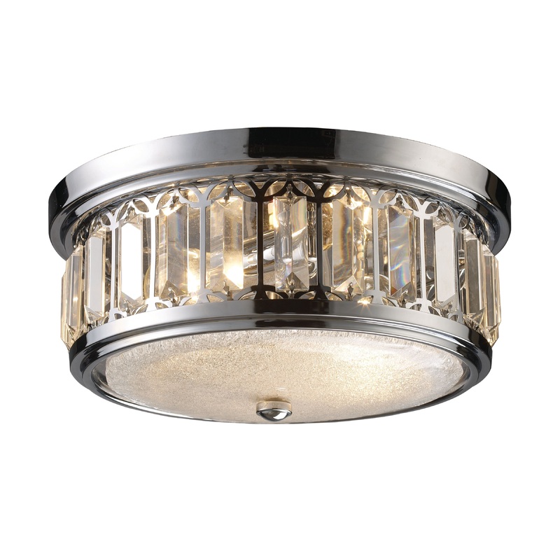 ELK SHOWROOM 11226/2 Flushmounts 13'' Wide 2-Light Flush Mount - Polished Chrome