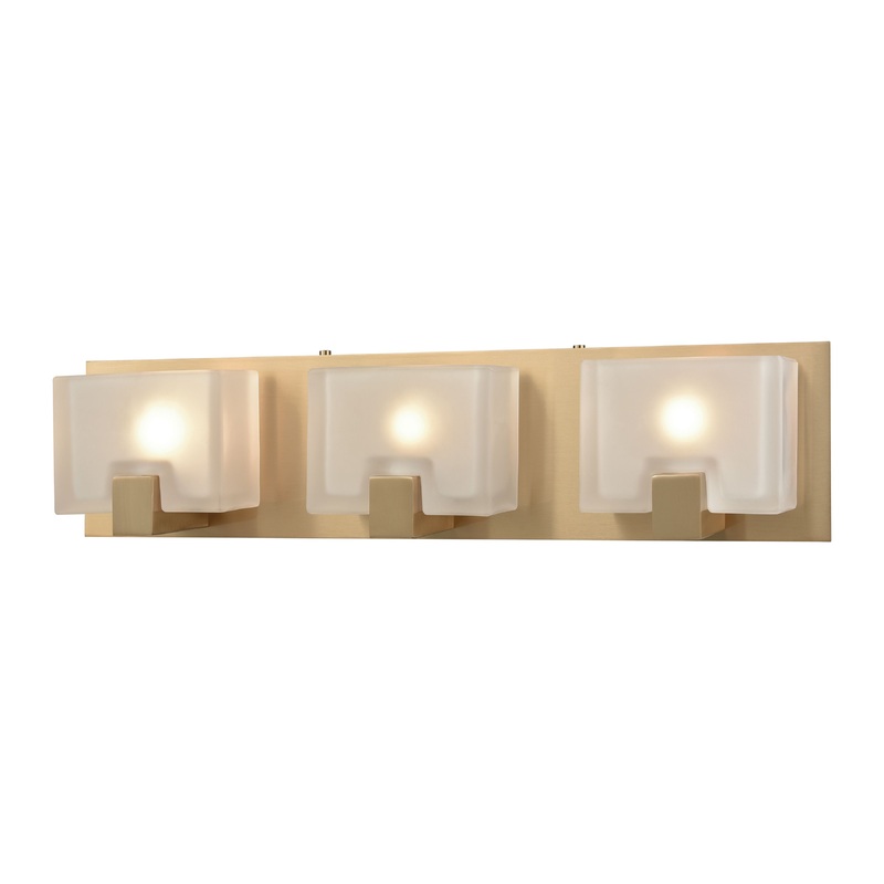ELK SHOWROOM 11972/3 Ridgecrest 21'' Wide 3-Light Vanity Light - Satin Brass