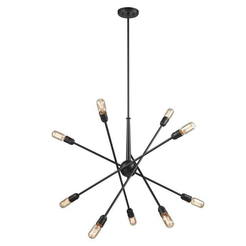 ELK SHOWROOM 46228/10 Delphine 33'' Wide 10-Light Chandelier - Oil Rubbed Bronze