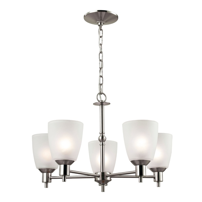 THOMAS 1305CH/20 Jackson 22'' Wide 5-Light Chandelier - Brushed Nickel