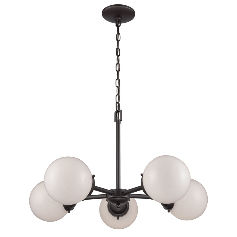 THOMAS CN120521 Beckett 26'' Wide 5-Light Chandelier - Oil Rubbed Bronze