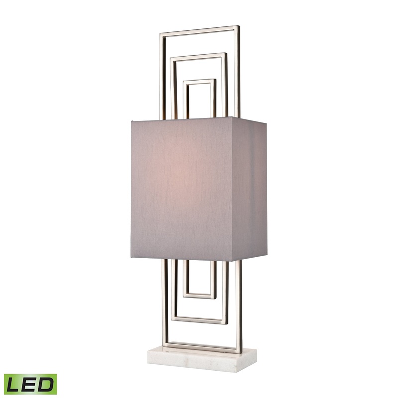 ELK SIGNATURE H0019-8556-LED Marstrand 30'' High 1-Light Table Lamp - Satin Nickel - Includes LED Bulb