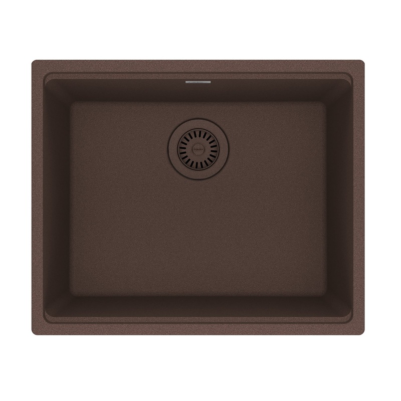 FRANKE MAG11020-MOC Maris Undermount 21.7-in x 17.8-in Granite Single Bowl Kitchen Sink in Mocha