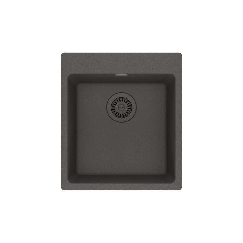 FRANKE MAG61015-SLG Maris Dual Mount 17.31-in x 19.69-in Granite Single Bowl Bar / Prep Sink in Slate Grey