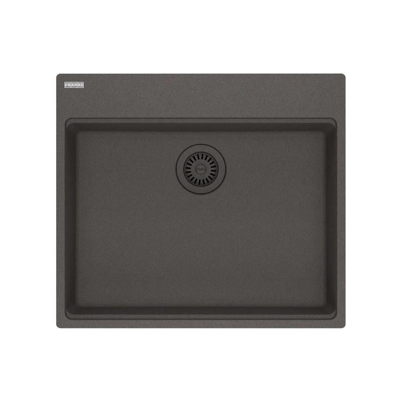 FRANKE MAG61023ADA-SLG Maris Topmount 25-in x 22-in Granite ADA Single Bowl Kitchen Sink in Slate Grey