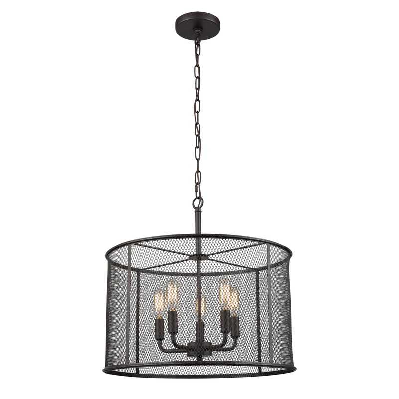 THOMAS CN250541 Williamsport 18'' Wide 5-Light Chandelier - Oil Rubbed Bronze