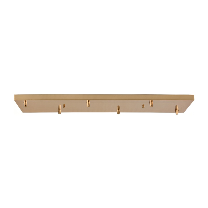 ELK SHOWROOM 6RC-SB 6-Light Rectangular Pan - Satin Brass