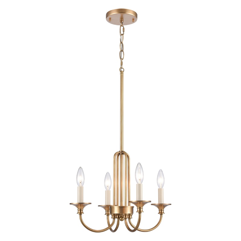 ELK SHOWROOM 89723/4 Cecil 16'' Wide 4-Light Semi Flush Mount - Natural Brass
