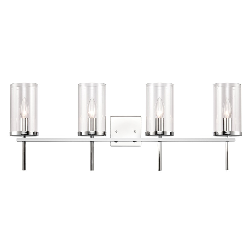 THOMAS CN290413 Oakland 32.5'' Wide 4-Light Vanity Light - Chrome
