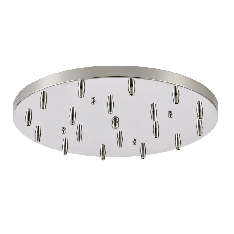 ELK SHOWROOM 18R-CHR 18-Light Round Pan - Polished Chrome