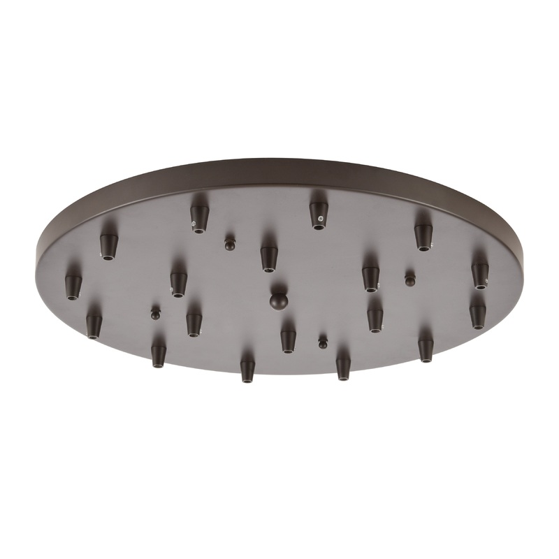 ELK SHOWROOM 18R-OB 18-Light Round Pan - Oiled Bronze