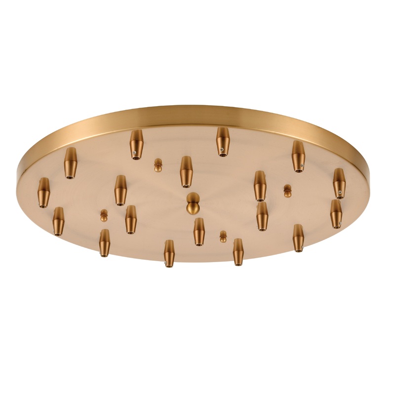 ELK SHOWROOM 18R-SB 18-Light Round Pan - Satin Brass
