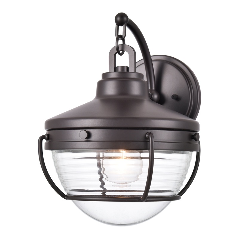 ELK SHOWROOM 83431/1 Eastport 12'' High 1-Light Outdoor Sconce - Oil Rubbed Bronze