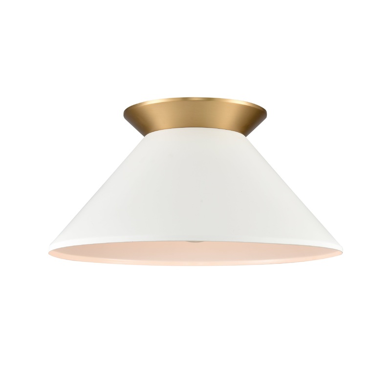 ELK SHOWROOM 89983/1 Cavendish 16'' Wide 1-Light Semi Flush Mount - Brushed Gold