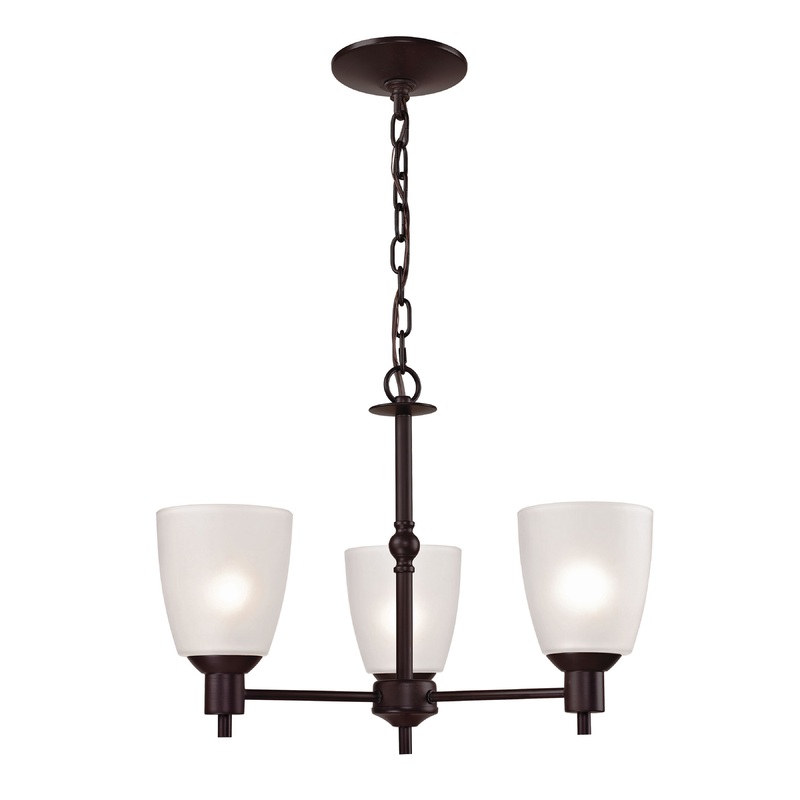 THOMAS 1353CH/10 Jackson 20'' Wide 3-Light Chandelier - Oil Rubbed Bronze