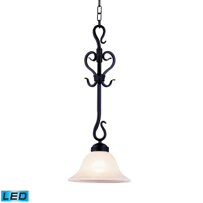 ELK SHOWROOM 251-BK-LED Buckingham 10'' Wide 1-Light Mini Pendant - Matte Black