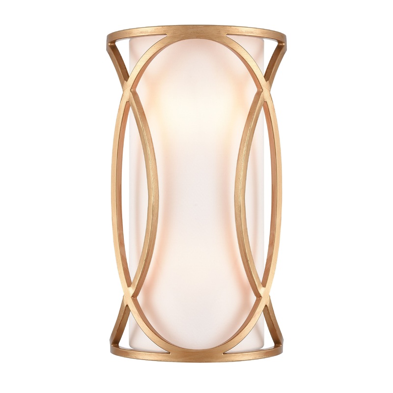 ELK SHOWROOM 33421/2 Ringlets 15'' High 2-Light Sconce - Matte Gold