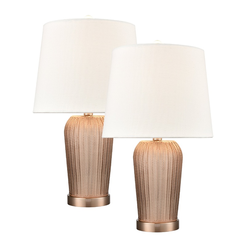 ELK STUDIO S0019-8032/S2 Prosper 21'' High 1-Light Table Lamp - Set of 2 Amber