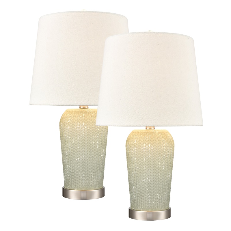 ELK STUDIO S0019-8033/S2 Prosper 21'' High 1-Light Table Lamp - Set of 2 Salted Seafoam