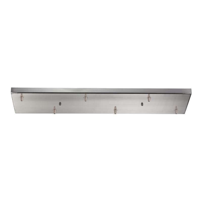 ELK SHOWROOM 6RC-SN 6-Light Rectangular Pan - Satin Nickel