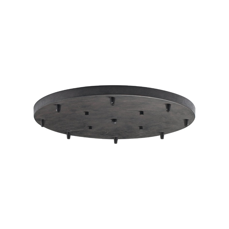 ELK SHOWROOM 8R-DR 8-Light Round Pan - Dark Rust